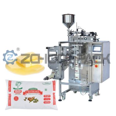 Vertical Liquid Paste Packaging Machine with Four-Side Sealed Bags Paper/Plastic Film Automatic Filling & Sealing 220V/380V