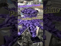 Máquina de embalaje de bolsas de toallas comprimidas de ocho estaciones