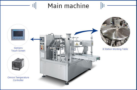 Pet Product Packaging Machine for Cat Litter Cat Food Dog Food Treats Freeze-Dried Products with Dust Removal Device